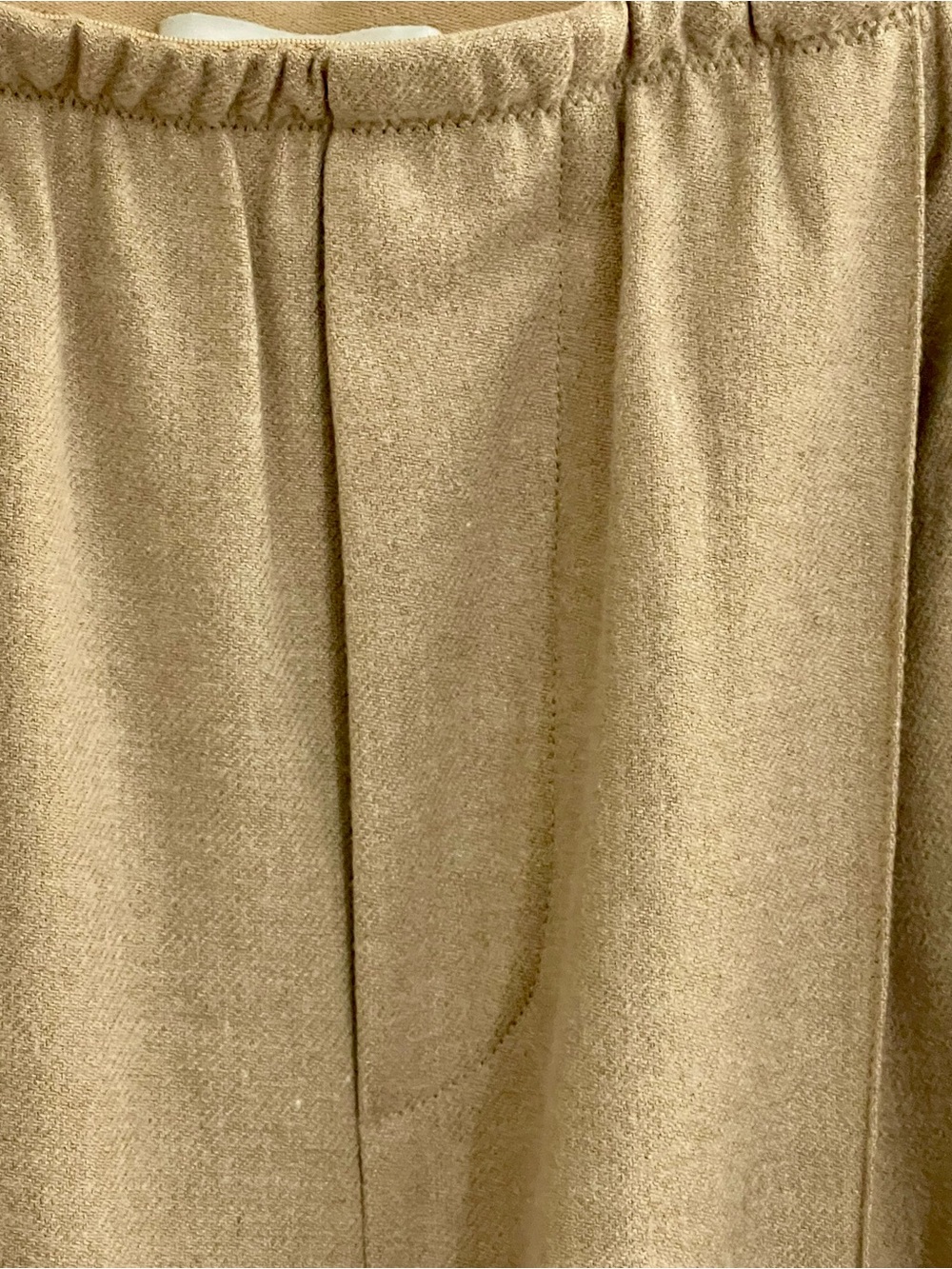 Vince Italian Wool Blend Pull-On Wide Leg Pants Medium Camel - Picture 4 of 8